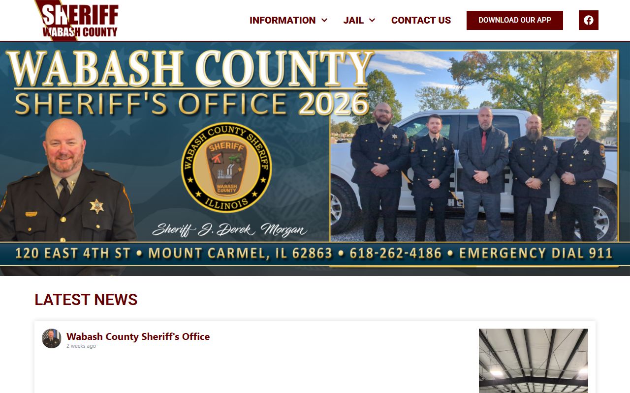 Wabash County Sheriff's Office website for police records